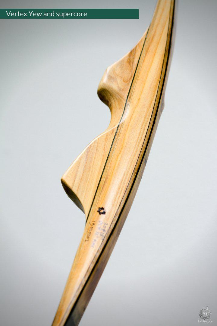 VERTEX, 30 LBS REFLEX DEFLEX AMERICAN LONGBOW, YEW WOOD AND BAMBOO-Bow-Fairbow-Fairbow