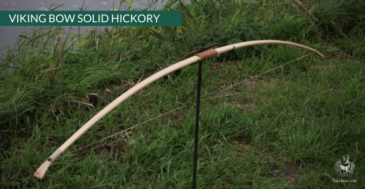 VIKING BOW, SOLID HICKORY SUPERIOR 27 lbs @ 28 inch-Bow-Fairbow-Fairbow