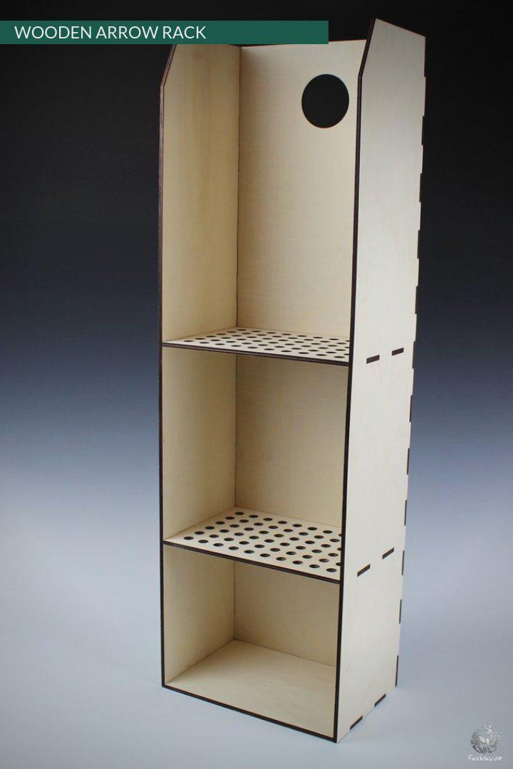 WOODEN ARROW STAND / RACK, LASERCUT, GOOD LOOKING, WOODEN DISPLAY BOX-Sundries-Fairbow-Fairbow